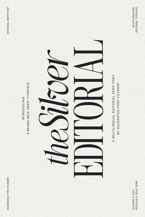 The Silver Editorial is a modern and chic serif font that is perfect for editorial design, branding, and. #Silver_Editorial #J_Calligraphy #Hidden_Words #Fashion_Words Silver Editorial, Font Love, Design Alphabet, Business Fonts, Minimalist Font, Trendy Fonts, Fashion Words, Fashion Typography, Modern Serif Fonts