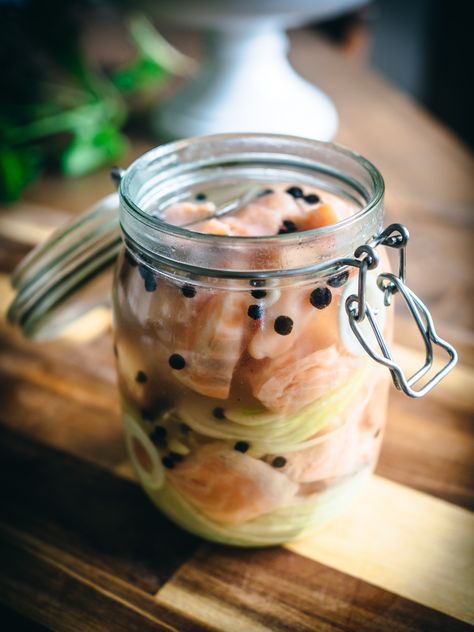 Pickled Fish Recipe, Danish Recipes, Wild Kitchen, Canned Salmon Recipes, Finnish Recipes, Homemade Flatbread, Apple Glaze, Seasonal Cooking, Nordic Kitchen