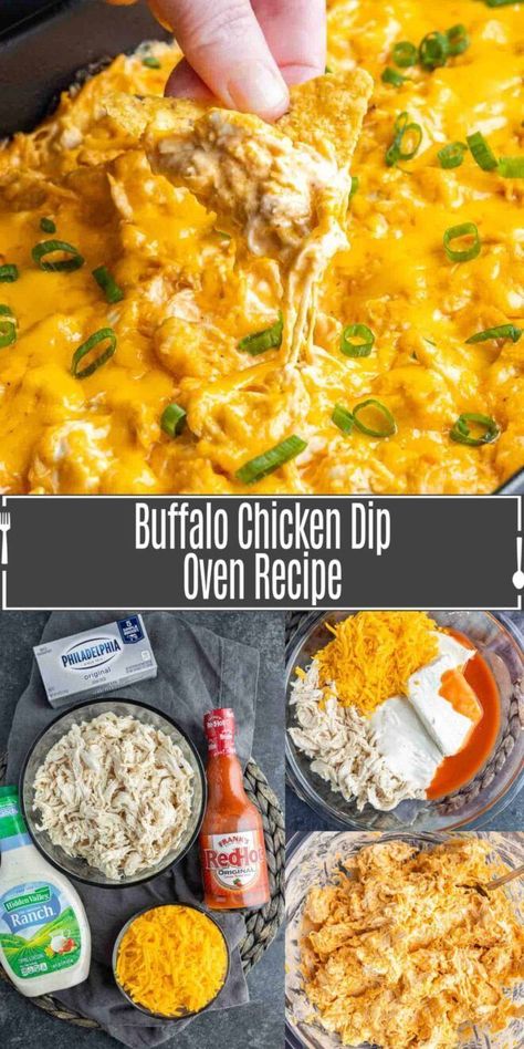 Buffalo Dip Recipe, Buffalo Chicken Dip Oven, Baked Buffalo Chicken Dip, Chicken Buffalo, Buffalo Chicken Dip Easy, Chicken Dip Recipe, Buffalo Chicken Dip Recipe, Baked Buffalo Chicken, Cheese Cheddar