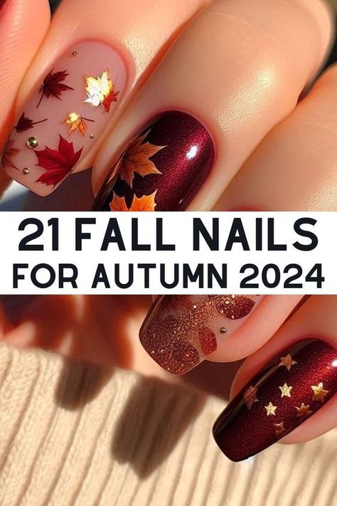 As autumn approaches, it's time to refresh your nails with trendy fall ideas for 2024. Discover the latest design trends, from chic and simple styles to the best fall colors and art. Whether you love deep reds, rich browns, or earthy greens, our collection has something for everyone. Get inspired by playful designs like pumpkins or elegant patterns like autumn leaves to elevate your nail game this season. Nails For Autumn, September Nails, Fall Manicure, Fall Nail Trends, Fall Gel Nails, Cute Nails For Fall, Pink Gel, Nails Green, Seasonal Nails