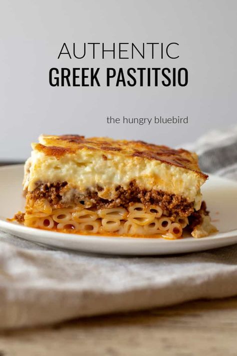 Authentic Pastitsio Recipe, Kasseri Cheese, Lasagna Layers, Greek Pastitsio, Greek Lasagna, Beef Ragu, Greek Pasta, Greek Cooking, Greek Dishes