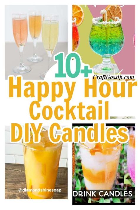 Drink Candle Ideas, Margarita Candle Diy, Unique Diy Candle Ideas, Cocktail Candles Diy, Drink Candles Diy, Dessert Candles Tutorials, Diy Candle Ideas Creative, Fun Candles Diy, Candle Making Party Ideas