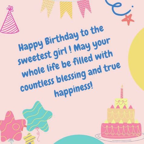 Happy Birthday Cute Wishes, Birthday Wishes For Little Princess, Happy Birthday Princess Wishes, Kids Birthday Quotes, Kids Birthday Wishes, Birthday Wishes For Girl, Happy Birthday Child, Happy Birthday Little Princess, Birthday Wishes For Baby Girl