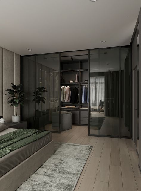 Cozy bedroom :: Behance Behance Bathroom, Bathroom Farmhouse, Luxury Room Bedroom, Luxury Closets Design, تصميم للمنزل العصري, Hiasan Bilik, Luxury Bedroom Master, 아파트 인테리어, Dream House Rooms