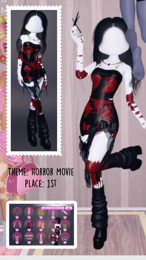 Dti Roblox Outfit Theme Ghost, Ghost Va Ghouls Dress To Impress, Dti Outfits Ideas Horror Movie, Dti Outfits Theme Horror Movie, Dti Roblox Horror Movie, Dti Fits Halloween, Halloween Fits Dress To Impress, Dti Roblox Outfits Horror Movie, Ghosts Vs Ghoul Outfit Dress To Impress