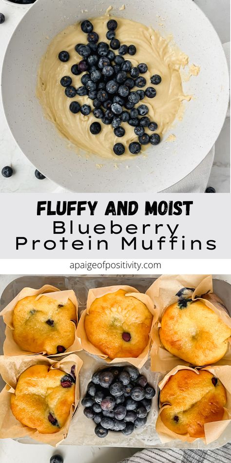 Protein Muffin Recipe, Prep Snacks, Blueberry Protein Muffins, Protein Muffin Recipes, Pre Post Workout, Losing 40 Pounds, Baking Goods, Protein Muffins, Healthy Blueberry