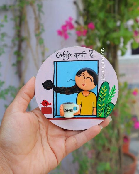 These cuties are now available! (website link in bio) 🙂🙌 #fridgemagnets Surprise Surprise, there's free shipping on every order (no minimum order value) ☺️🤩 ________ #handmade #fridgemagnets #smallbusinessindia #makeinbharat #makeinindia #vocalforlocal Coaster Art Ideas, Mdf Fridge Magnets, Christmas Bazar, Diy Fridge Magnets, Diy Phone Stand, Mdf Art, Return Gifts For Kids, Clay Painting, Andrew Loomis