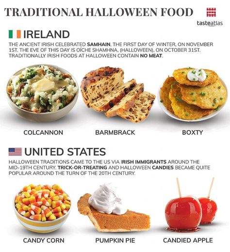 Celtic Food, Samhain Recipes, Traditional Halloween, Halloween Foods, Pumpkin Candy Corn, Culinary Cooking, Celtic Festival, Around The World Food, Food Infographic