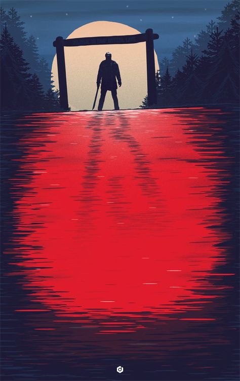 13 Friday The 13th Poster, Alt Posters, The Creeper, Slasher Movies, Horror Movie Icons, Horror Artwork, The Boogeyman, Horror Posters, Horror Movie Art