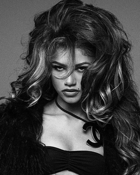 zendaya for galore mag, 2015 Hair, Instagram, Black, A Woman, Magazine, White