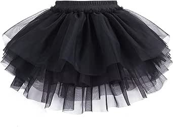 Baby Girls Soft Fluffy Tutu Skirt with Diaper Cover, Tulle Dress Skirt 3 Layers Soft for Newborn,Toddler Fluffy Skirt, Tutu Skirts, Oc Inspo, Ideas Halloween, Diaper Cover, Goth Outfits, Tutu Skirt, 3 Layers