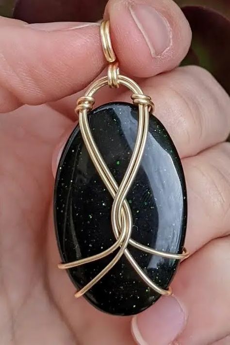 Easy Wire Wrapping Stones, Polish Rocks, Wrapped Cabochon, Wire Wrapped Cabochon, Celtic Jewellery, Wrapping Stones, Wrapped Stones, Making Jewelry For Beginners, Wire Jewerly