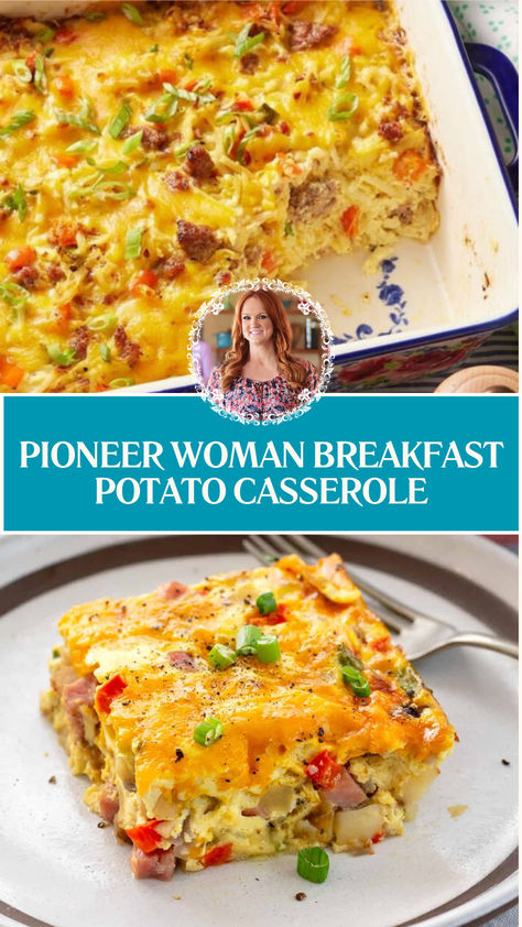 Pioneer Woman Breakfast Potato Casserole Pioneer Woman Potato Casserole, Pioneer Woman Breakfast Bake, Frozen Potato Casserole Breakfast, Egg Sausage Potato Breakfast Casserole, Pioneer Woman Thanksgiving Breakfast Casserole, Egg And Pepper Casserole, Breakfast Casserole Diced Potatoes, Diced Potato Breakfast Casserole, Pioneer Woman Ultimate Breakfast Bakes