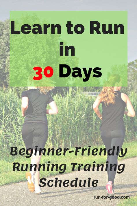 30-Day Beginner Running Training Schedule - Get started with running with this simple learn to run training schedule. It's perfect for new beginner runners or those who have taken some time off from running. Learn How To Run For Beginners, Learning To Run For Beginners, Running For Beginners Schedule, Learn To Run Beginner, Training For A 5k Run For Beginners, Learning To Run Beginner, Beginner Guide To Running, Yoga And Running Schedule, Couch To 5k Beginner Running Plans