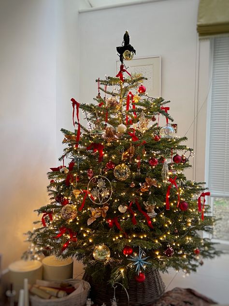 Christmas bow tree toppers