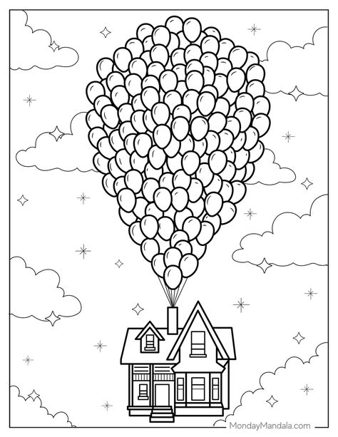 20 Balloon Coloring Pages (Free PDF Printables) Balloon Coloring Pages, Disney Coloring Sheets, Adult Coloring Books Printables, House Colouring Pages, Love Coloring Pages, Free Adult Coloring Pages, Colouring Printables, Easy Coloring Pages, Disney Coloring Pages