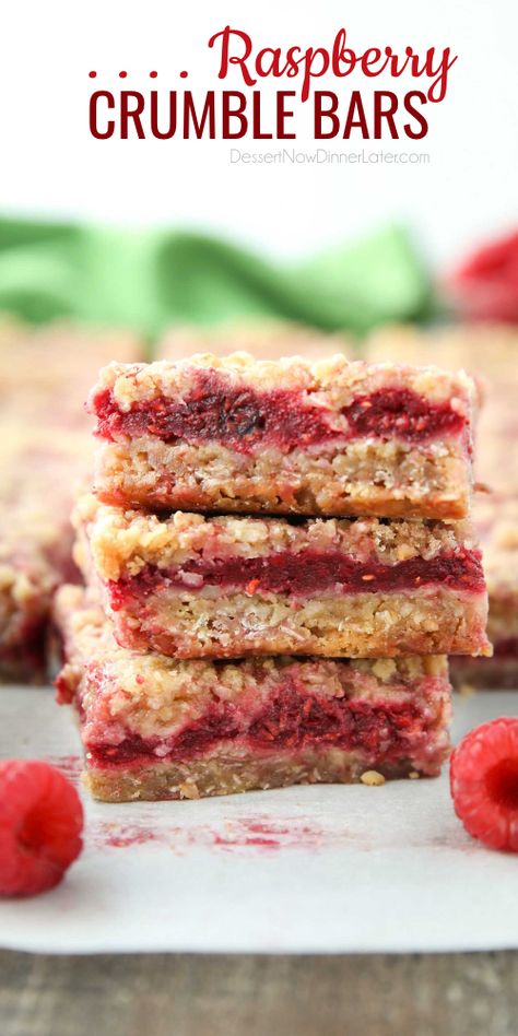 Fruit And Grain Bars, Raspberry Granola Bars, Fresh Raspberry Desserts, Fresh Raspberry Recipes, Fruit Granola Bars, Raspberry Oatmeal Bars, Raspberry Recipes Dessert, Raspberry Crumb Bars, Raspberry Crumble Bars