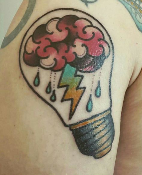 Brain Traditional Tattoo, Fill In Tattoos, Flash Sleeve, Luke Tattoo, Traditional Tattoo Sleeve Filler, Fill In Tattoo Ideas, Filler Tattoo Ideas Gap, Traditional Back Tattoo, Traditional Tattoo Filler