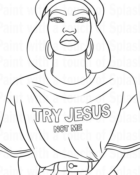 Unleash your creativity! Click the link above for amazing coloring pages and start coloring now! 😄🤩🌸 Pre Drawn Canvas Black Women, Black Art Coloring Pages, Predrawn Canvas For Adults, Pre Drawn Canvas For Adults, Pre Drawn Canvas For Painting, Pre Drawn Canvas, Birthday Canvas, People Coloring Pages, Color Drawing Art