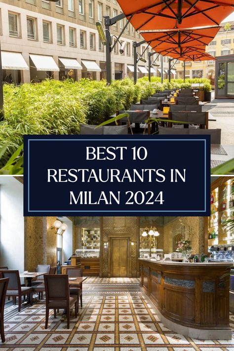 Milan, a city known for its culinary artistry, awaits your tastebuds with delightful surprises. From the opulence of Nobu to the savory delights of Cracco, explore our selection of the top 10 restaurants in Milan right now. Discover fine dining experiences that leave a lasting impression, supported by high-quality photos and menus. Uncover seasonal flavors and charming cafes that pair ambiance with exquisite food in Italy's fashion capital. Treat yourself – your next great meal adventure is just a bite away. Food In Milan Italy, Milan Photo Ideas, Milan Cafe, Milano Restaurant, Restaurants In Milan, Milan Food, Milan Restaurants, Exquisite Food, Top 10 Restaurants