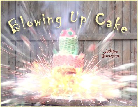 Exploding Cake Exploding Birthday Cake, Exploding Gender Reveal Ideas, Exploding Cake Ideas, Exploding Cake, Cake Meme, Up Cake, Confetti Cake, Pinterest Contest, Gender Reveal Cake