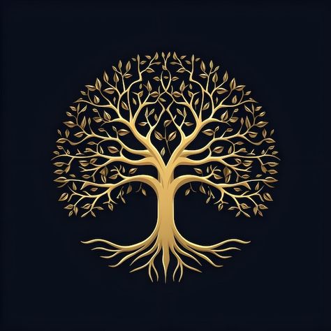 Photo beautiful tree of life digital art... | Premium Photo #Freepik #photo The Tree Of Life Art, Graphics Design Logo Ideas, Life Tree Drawing, Tree Of Life Drawing, Oak Tree Design, Tree Of Life Logo, Tree Graphic Design, Leg Sleeve Tattoos, Tree Of Life Artwork