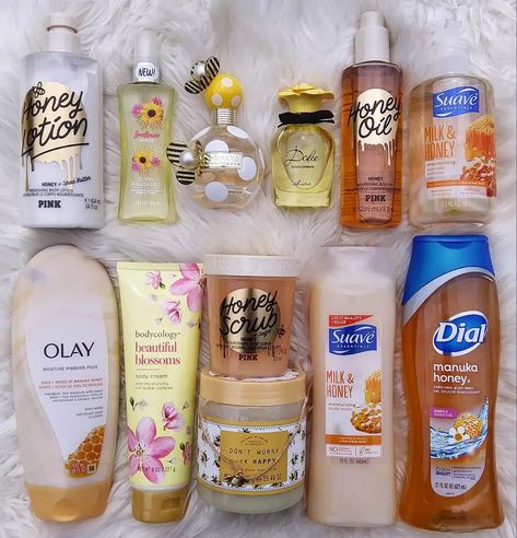 Milk And Honey Scent, How To Smell Like Milk And Honey, Honey Scented Products, How To Smell Like Honey, Milk And Honey Lotion, Honey Scent, Scented Lotion, Honey Oil, Hygiene Care