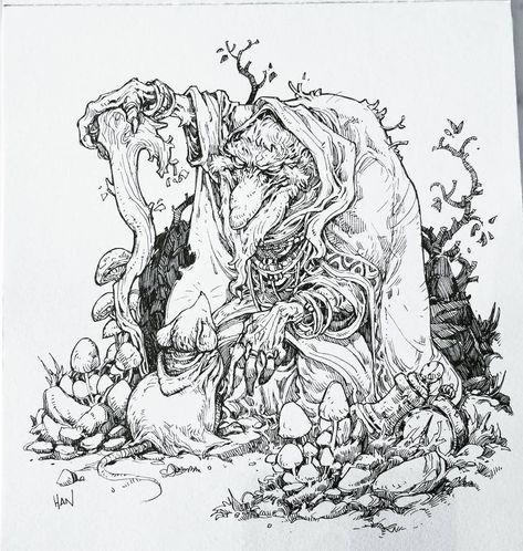 Peter Han, Ink Drawing Techniques, Style Influencers, Animation Sketches, Beautiful Sketches, Creature Artwork, Fantasy Drawings, Gone Forever, Artistic Style