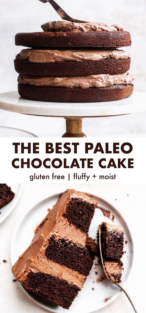 Paleo Chocolate Cake with Chocolate Frosting Coconut Flour Chocolate Cake, Paleo Cake Recipes, The Best Chocolate Frosting, Best Chocolate Frosting, Paleo Desert, Chocolate Sheet Cake Recipe, Paleo Chocolate Cake, Sheet Cake Recipe, Paleo Cake