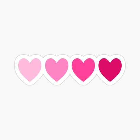 Get my art printed on awesome products. Support me at Redbubble #RBandME: https://www.redbubble.com/i/sticker/Pink-hearts-by-Creationly/75721586.EJUG5?asc=u Sticker Design Inspiration, Happy Stickers, Red Bubble Stickers, Bubble Stickers, Valentine Stickers, Room Stickers, Pink Hearts, Personalized Stickers, Valentines Svg