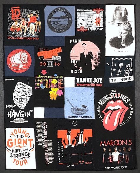 Tshirt Quilt Diy, Quilt Stand, Tshirt Quilt Pattern, Tee Shirt Quilt, T Shirt Quilt, Tshirt Quilt, Concert T Shirt, Diy Quilt, Shirt Quilt