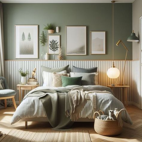 Sage Green Master Bedrooms Decor, Jade Green Bedroom, Bedroom Inspirations Cozy, Sage Bedroom, Green Bedroom Decor, Bedroom Ideas For Small Rooms Cozy, Sage Green Bedroom, Green Bedroom, Bedroom Green