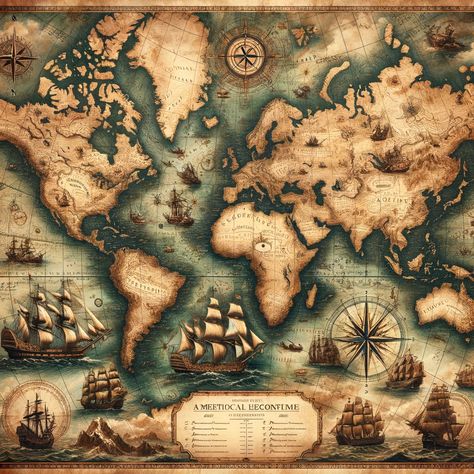 Old Maps Aesthetic, Ancient Map Aesthetic, Background For Poetry Writing, Medieval Maps, Pirate Map, Maps Aesthetic, Cracked Wallpaper, Instagram Design Creative, Glitter Wall Art