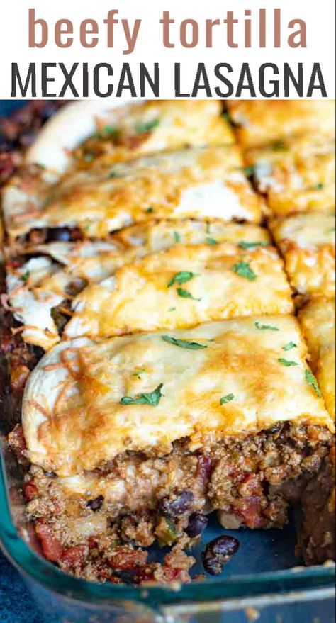 Rotel Tacos, Taco Lasagne, Simply Lasagna, Lasagna Recipe Easy, Taco Lasagna Recipe, Crowd Recipes, Layered Taco, Beef Ideas, Easy Mexican Casserole