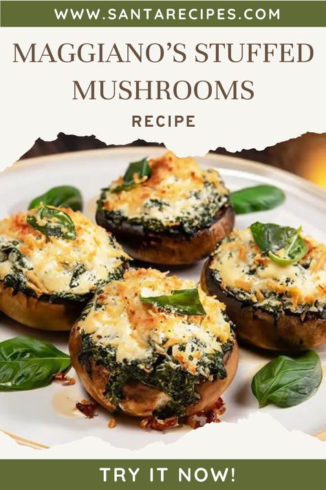 Immerse yourself in a delightful culinary journey with Maggiano's Stuffed Mushrooms Recipe. A cherished gem in the world of Italian-American ... Vegetarian Stuffed Mushrooms, Stuffed Mushroom Recipes, Italian Stuffed Mushrooms, Pulled Pork Sliders, Pumpkin Cheesecake Bars, Stuffed Mushroom, Pork Sliders, Stuffed Portabella Mushrooms, Break Fast