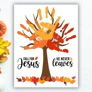 PrintPlanCreations - Etsy Fall Christian Crafts For Preschoolers, Fall For Jesus Crafts For Kids, Christian Activities For Preschoolers, Letter C Handprint Crafts For Preschool, Fall Crafts For Sunday School Kids, Fall Bible Crafts For Preschool, October Art Projects For Toddlers, Falling For Jesus Craft, Religious Fall Crafts For Kids