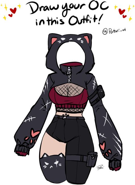 Outfit Inspo Art Reference, Drawing Dresses Reference, Clothes Practice Drawing, Succubus Clothing Design, Clothing Reference Drawing Female, Villain Outfit Ideas Drawing, Open Zipper Drawing, Cute Outfits Reference, Clothes For Ocs Male