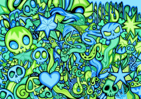 Trippy Computer Backgrounds, Blue Scenecore, Scene Wallpaper, Trippy Designs, Scene Background, Ipad Background, Trippy Wallpaper, Pretty Backgrounds, Skull Wallpaper