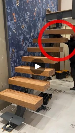 Floating Stairs, Instagram Link In Bio, Interior Desig, Construction Tools, Instagram Link, Ikea Diy, Cabin Homes, Floating Shelves, Link In Bio