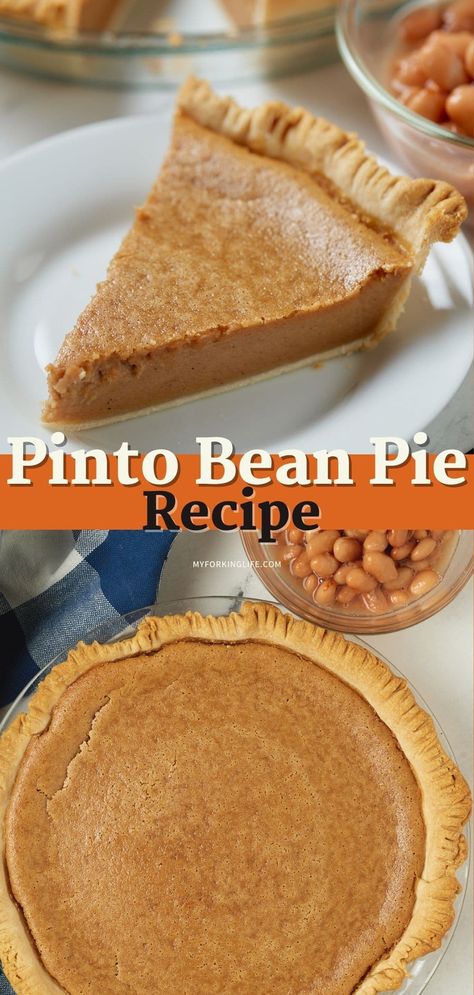 Pinto Bean Pie Recipe, Pinto Bean Pie, Quotes About Cooking, Pretty Baking, Brown Beans, Dessert For Fall, Pretzel Dessert, Bean Pie, Vegan Bean