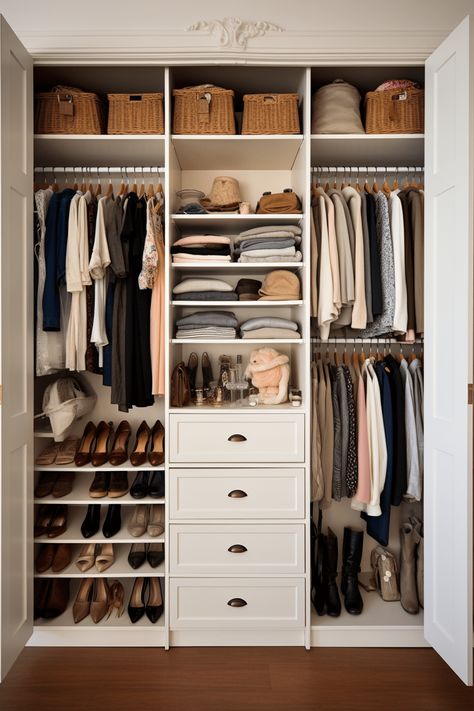 Wardrobe Shelving, Built In Wardrobes, Small Bedroom Layout, Bedroom Built In Wardrobe, Closet Design Layout, Wardrobe Organisation, Wardrobe Interior Design, Closet Layout, Wardrobe Room