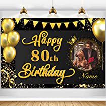 Check this out! 27th Birthday Decorations, Black And Gold Home, Happy 73rd Birthday, 90th Birthday Party Decorations, Happy 42nd Birthday, 70th Birthday Parties Decorations, Custom Birthday Decorations, 80th Birthday Party Decorations, 90th Birthday Decorations