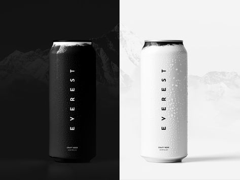 Everest by Max Lapteff Canned Water, Logo Design Graphics, Honey Packaging, Minimal Packaging, Drinks Packaging Design, Honey Design, Drinks Brands, Food Logo Design, Food Logo