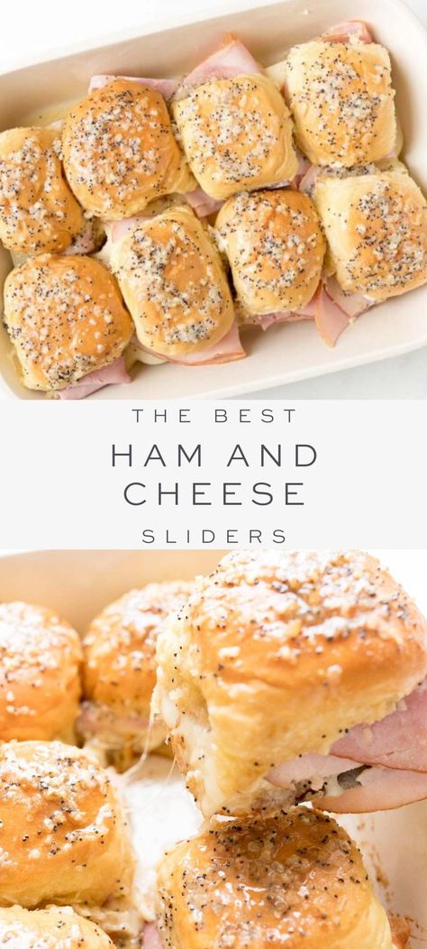 Easy Hot Ham And Cheese Sliders, Mini Roll Sandwiches, Hot Ham Sliders, Hot Sliders Sandwiches, Sliders Superbowl, Cold Dinner Ideas For Hot Days, Best Ham And Cheese Sliders, Hot Ham And Cheese Sliders, Cold Dinner Ideas