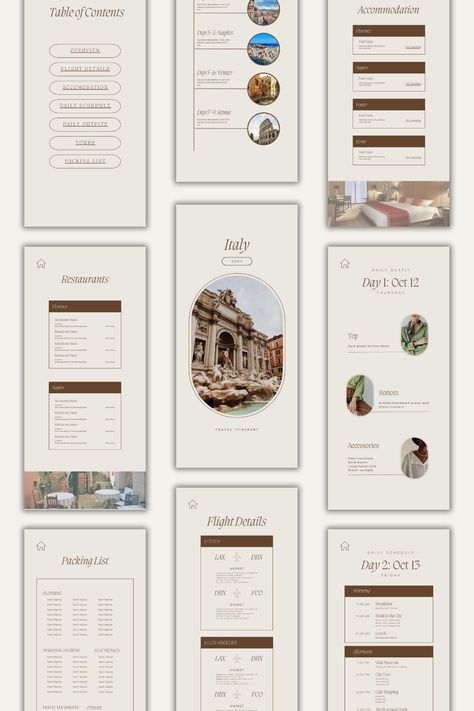 Digital Travel Itinerary Template Editable Canva Template Trip Itinerary Digital Template Minimalist Travel Planner Aesthetic, Travel Itinerary Aesthetic, Travel Planning Aesthetic, Canva Travel Itinerary, Digital Travel Itinerary, Travel Itenary Planner, Travel Itinerary Template Printable Free, Itenary Template, Travel Itenary Template