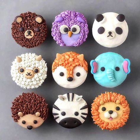 Naturally Jo, Cupcakes Design, Cupcake Decorating Tips, Kid Cupcakes, Cupcake Wars, Cupcake Cake Designs, Animal Cupcakes, Animal Cakes, Cute Baking