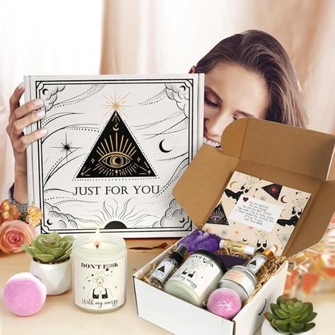 Self Care Gifts for Women - A beautiful spa gift box for that ray of sunshine in life. Everything in this box is of superb quality and thoughtfully put together. A luxurious treat packed in a gorgeous box with the funny quote “Don't F with my energy.” you will draw a smile on the face of whoever opens up the box when they see all the cute surprises hidden within. Sympathy Gift Baskets, Self Care Gifts, Care Basket, Gifts For Women Birthday, Women Birthday Gifts, Divorce Gift, Diy Body Care, Romantic Date Ideas, Birthday Woman