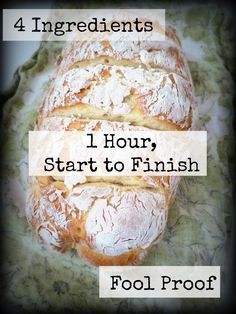 French Bread Recipe, Loaf Of Bread, Fool Proof, God Mat, Crumpets, Easy Bread, French Bread, Bread Recipes Homemade, Artisan Bread