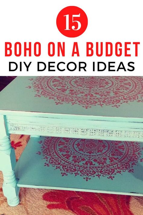 Cheap Boho Decor Ideas, Living Room Decor Diy, Easy Home Decor Ideas, Boho Chic Bedroom Decor, Boho Decor Ideas, Boho Floor Pillows, Cheap Boho, Bohemian Diy, Basket Makeover