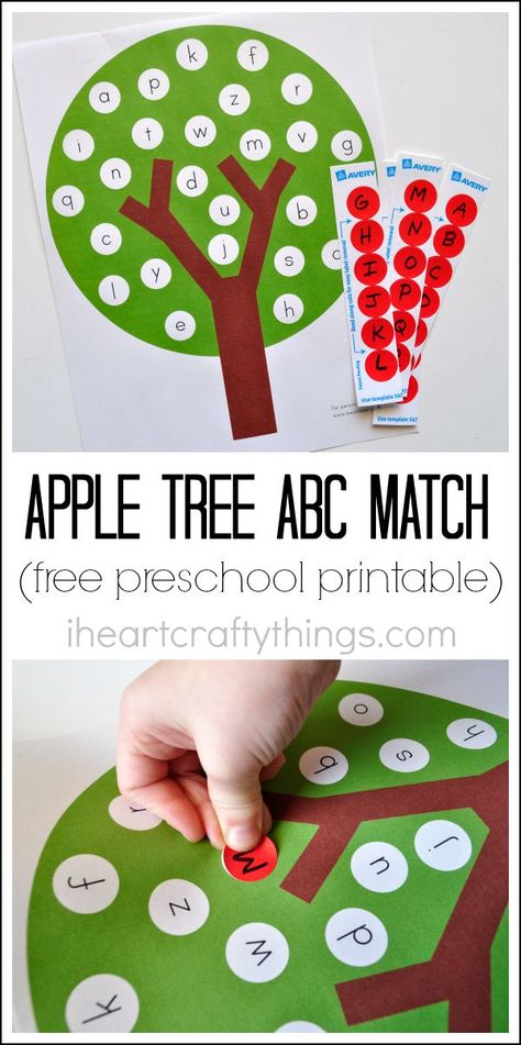 Practice matching uppercase and lowercase letters with this Fun Apple Tree ABC Match Preschool Printable. Letters Preschool, Apple Crafts, Apple Preschool, Apple Activities, Crafts Preschool, Preschool Literacy, Apple Theme, Preschool Printable, Free Preschool